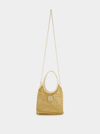 Platinum Ivy Beaded Duchesse Bag