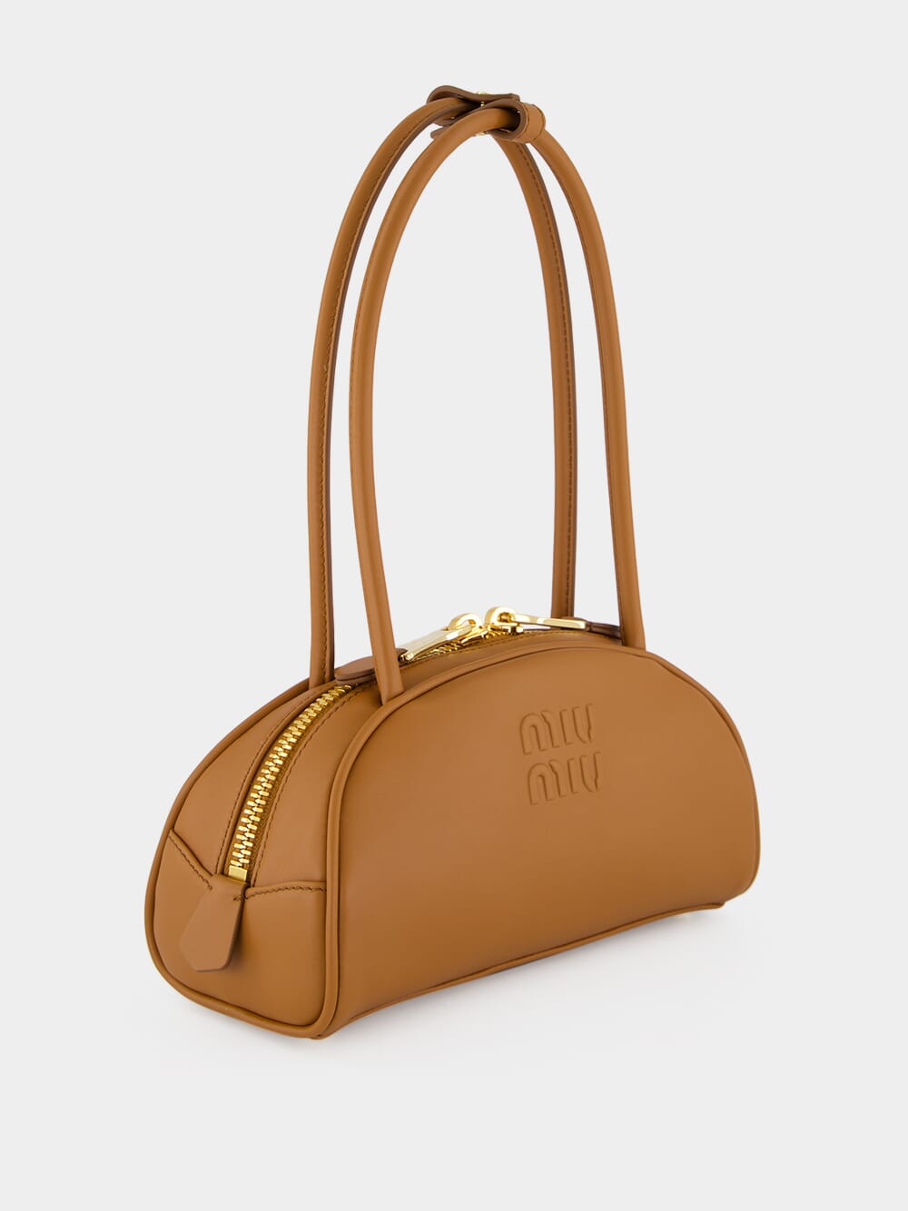 Cognac Brown Beau Small Leather Bag