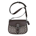 Crossbody Designer By Coach In Brown & Grey, Size:Medium