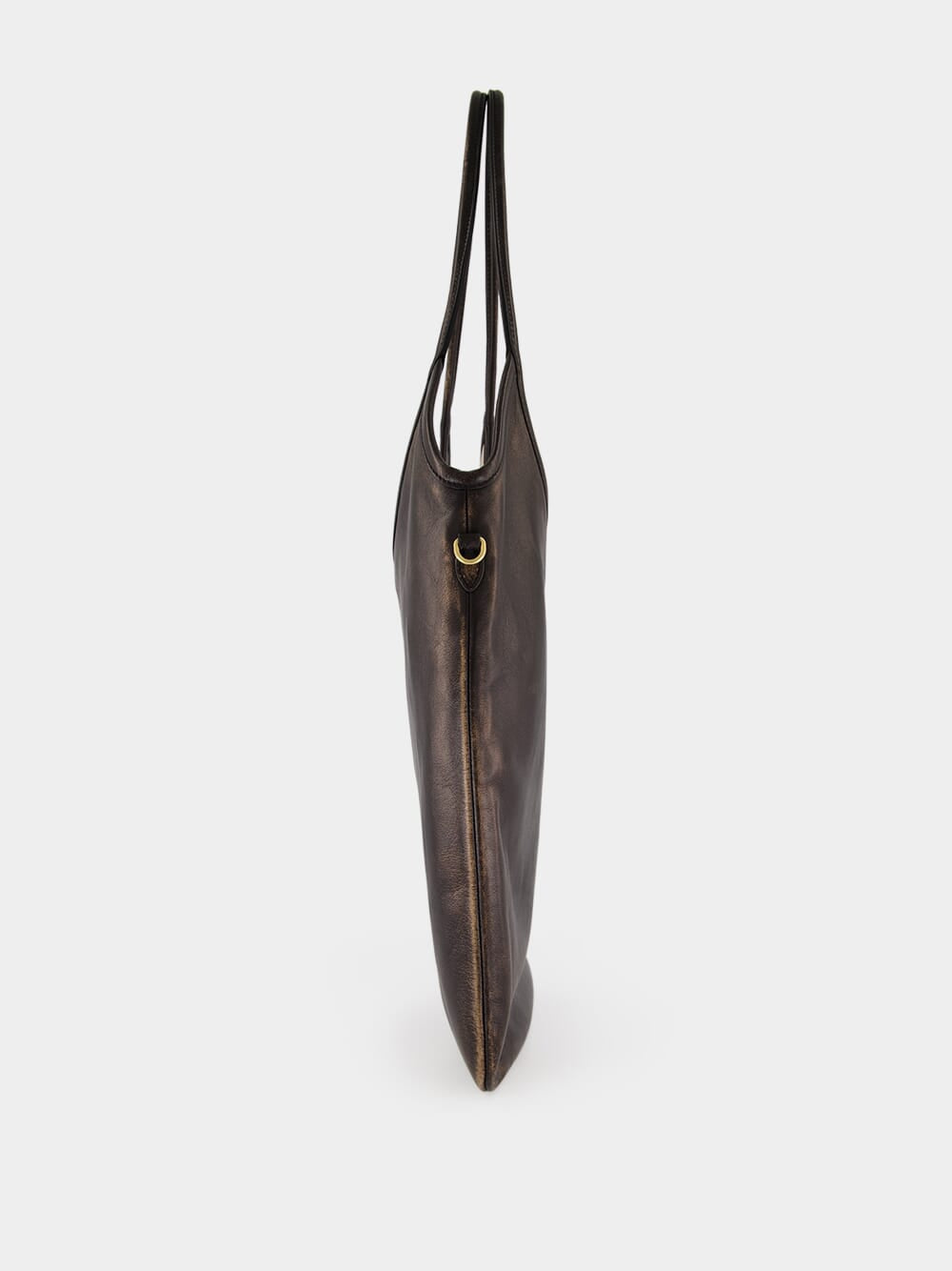 Coffee Brown Ivy Leather Shoulder Bag