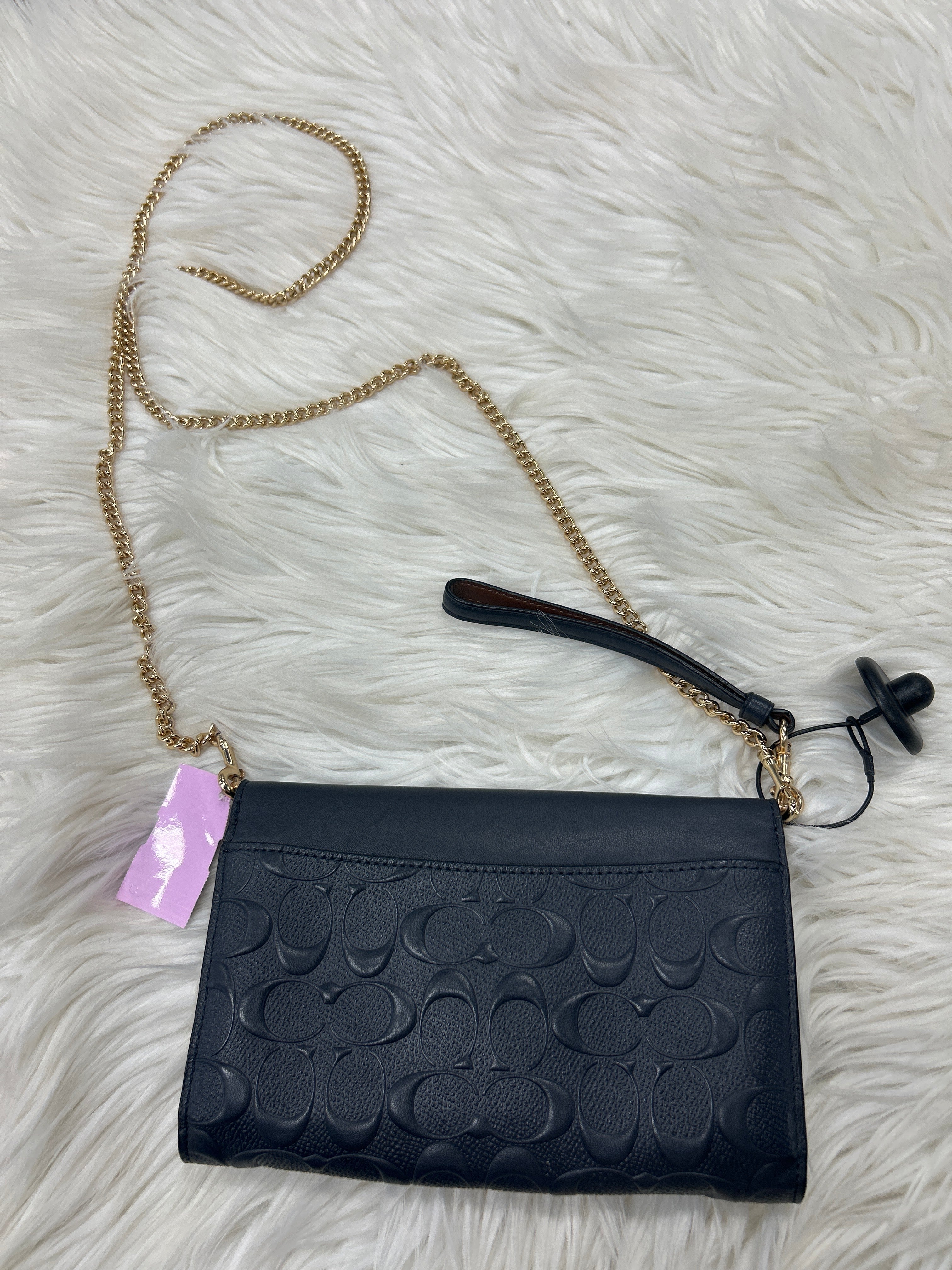 Handbag Designer By Coach In Navy, Size:Small