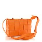 Nappa Maxi Intreccio Cassette Bag Tangerine