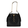Caviar Quilted Medium Chanel 25 Handbag Black