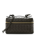 Calfskin Intrecciato Bang Bang Vanity Case Kaki