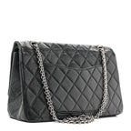 Aged Calfskin Quilted 2.55 Reissue 227 Flap Black