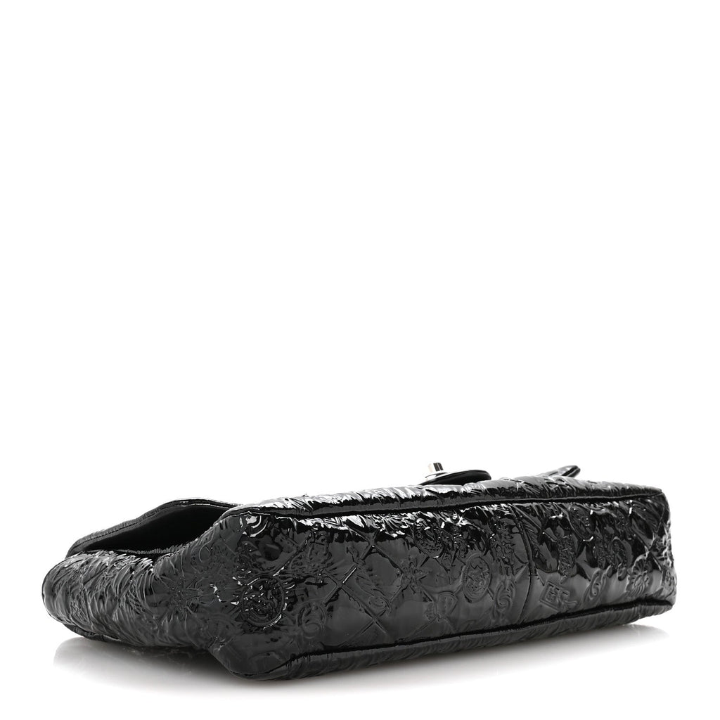 Patent Large Lucky Symbols Flap Black