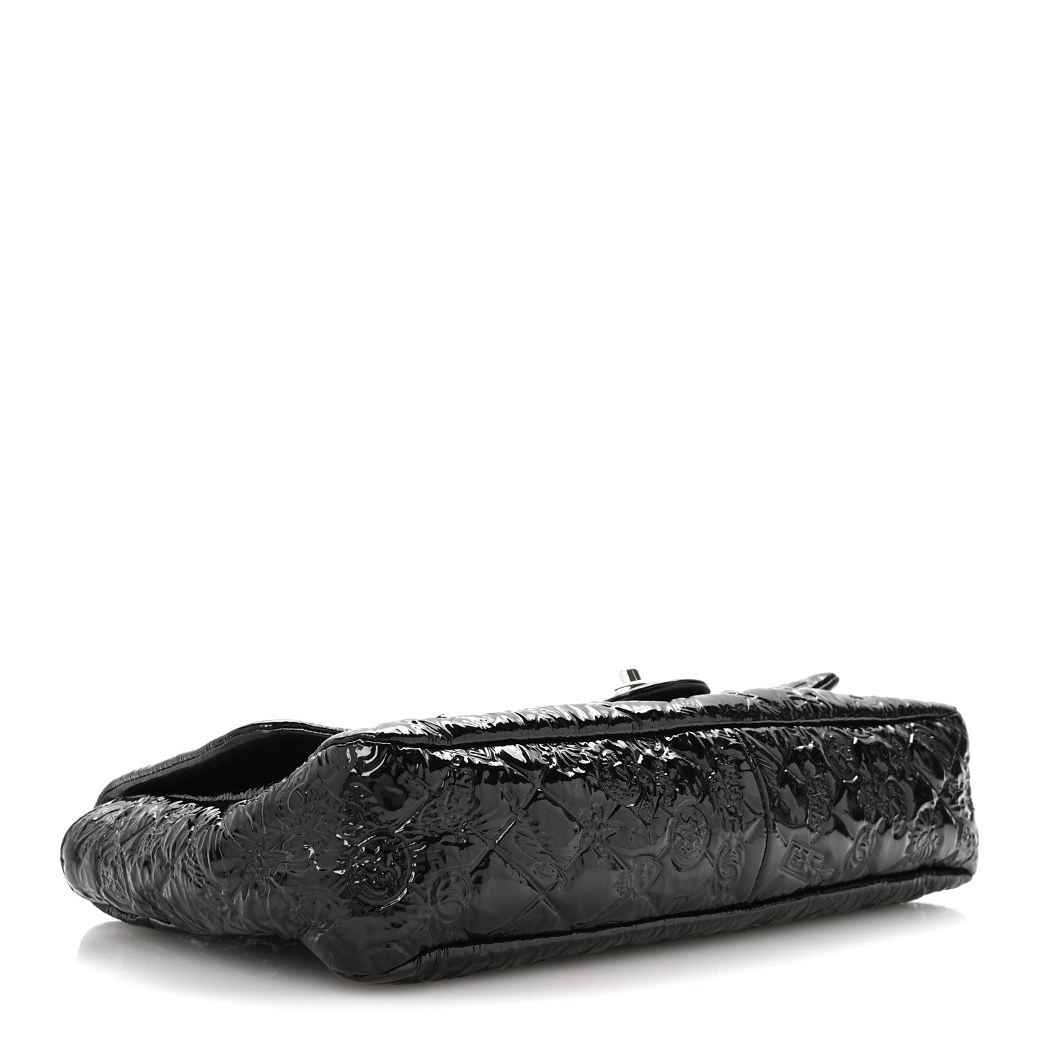 Patent Large Lucky Symbols Flap Black