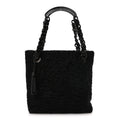 Persian Lamb Fur Tote Black