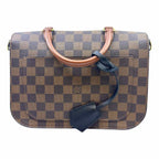 LOUIS VUITTON Beaumarchais Brown, black Coated canvas Leather Damier Handbag