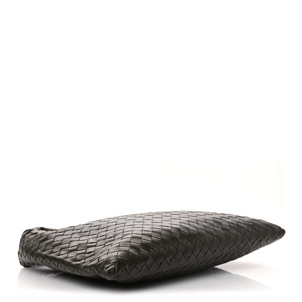 Calfskin Intrecciato Small Hop Kaki