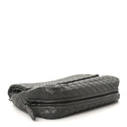 Nappa Intrecciato Small Chain Crossbody Light Grey