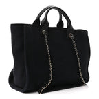 Mixed Fibers Small Deauville Tote Black