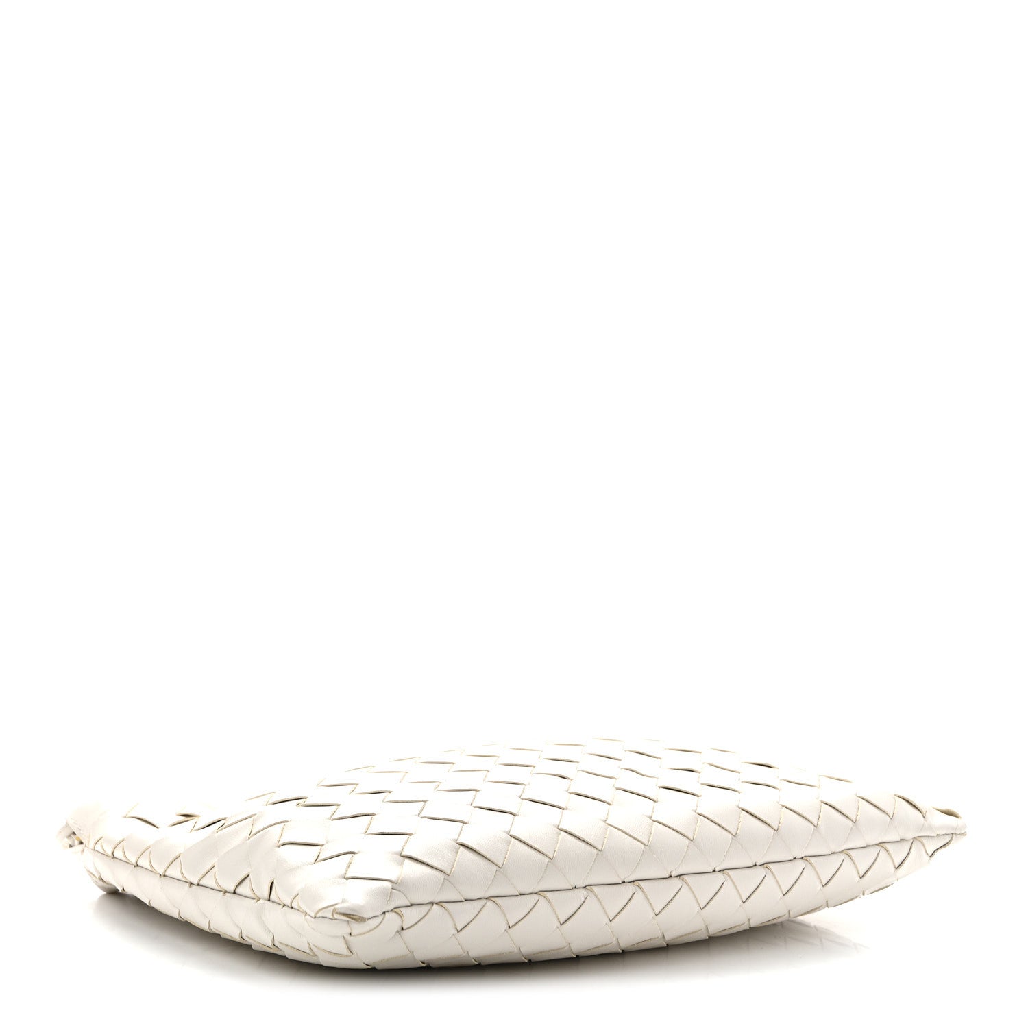 Calfskin Intrecciato Medium Dustbag Chalk