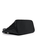 Caviar Quilted Medallion Tote Black