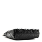 Shiny Calfskin Quilted Small Chanel 22 Black