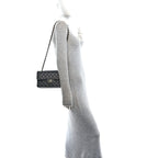 Caviar Quilted Small Double Flap Black