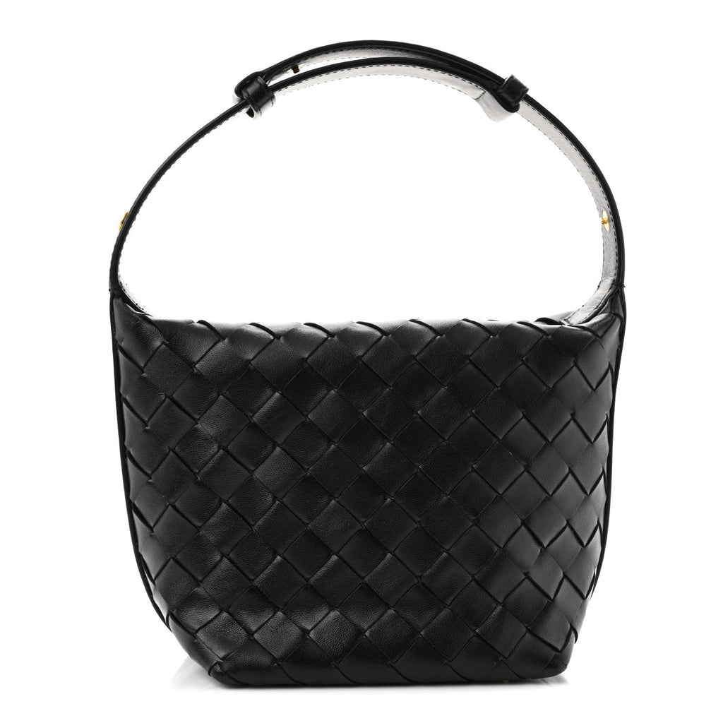 Calfskin Nappa Intrecciato Candy Wallace Black