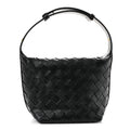 Calfskin Nappa Intrecciato Candy Wallace Black
