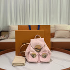 LOUIS VUITTON VENICE BACKPACK CHERRY BLOSSOM PINK DENIM