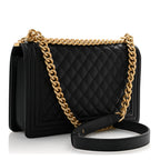 Caviar Quilted New Medium Boy Flap Black