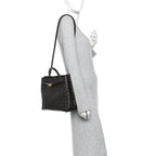 Nappa Intrecciato Medium Andiamo Shoulder Bag Fondant