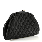 Lambskin Quilted Timeless Clutch Black