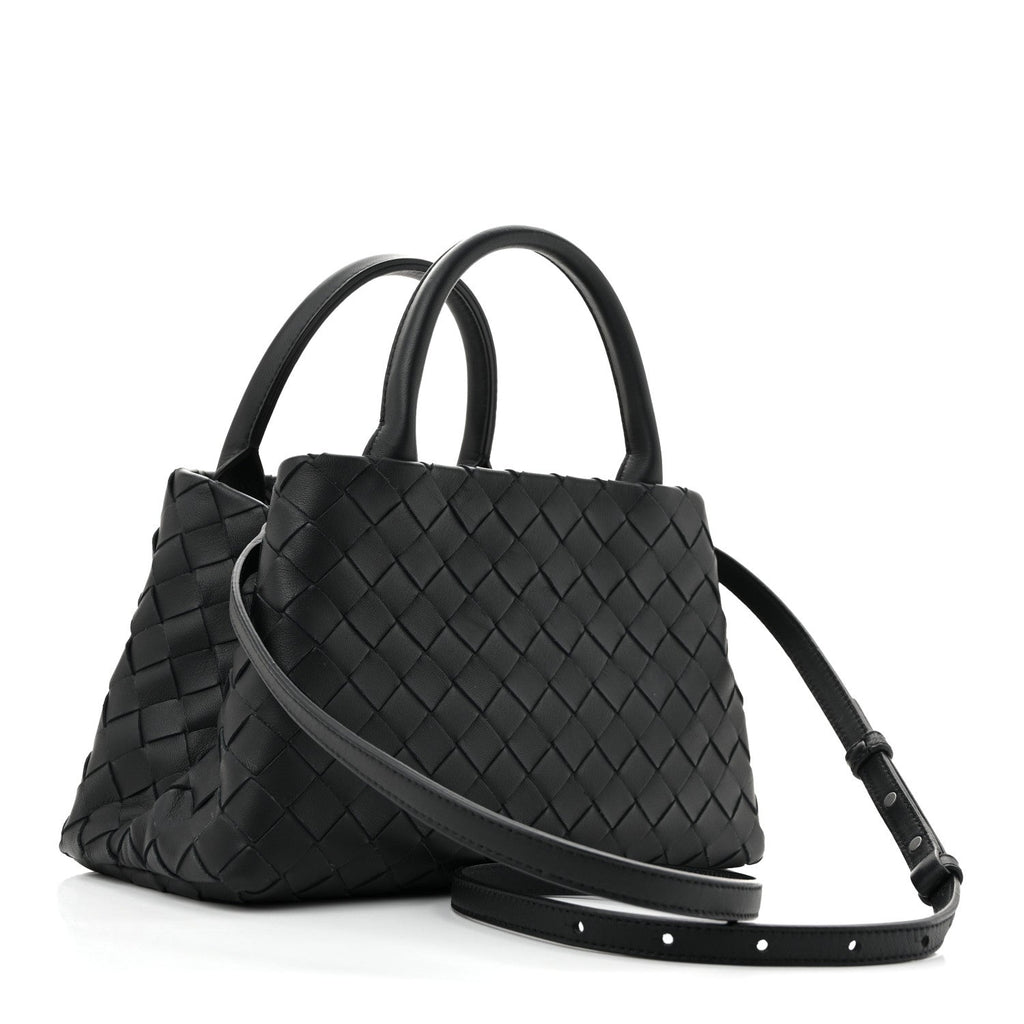 Nappa Intrecciato Small Tote Black