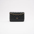Chanel Black Classic Wallet on Chain (WOC) 2019
