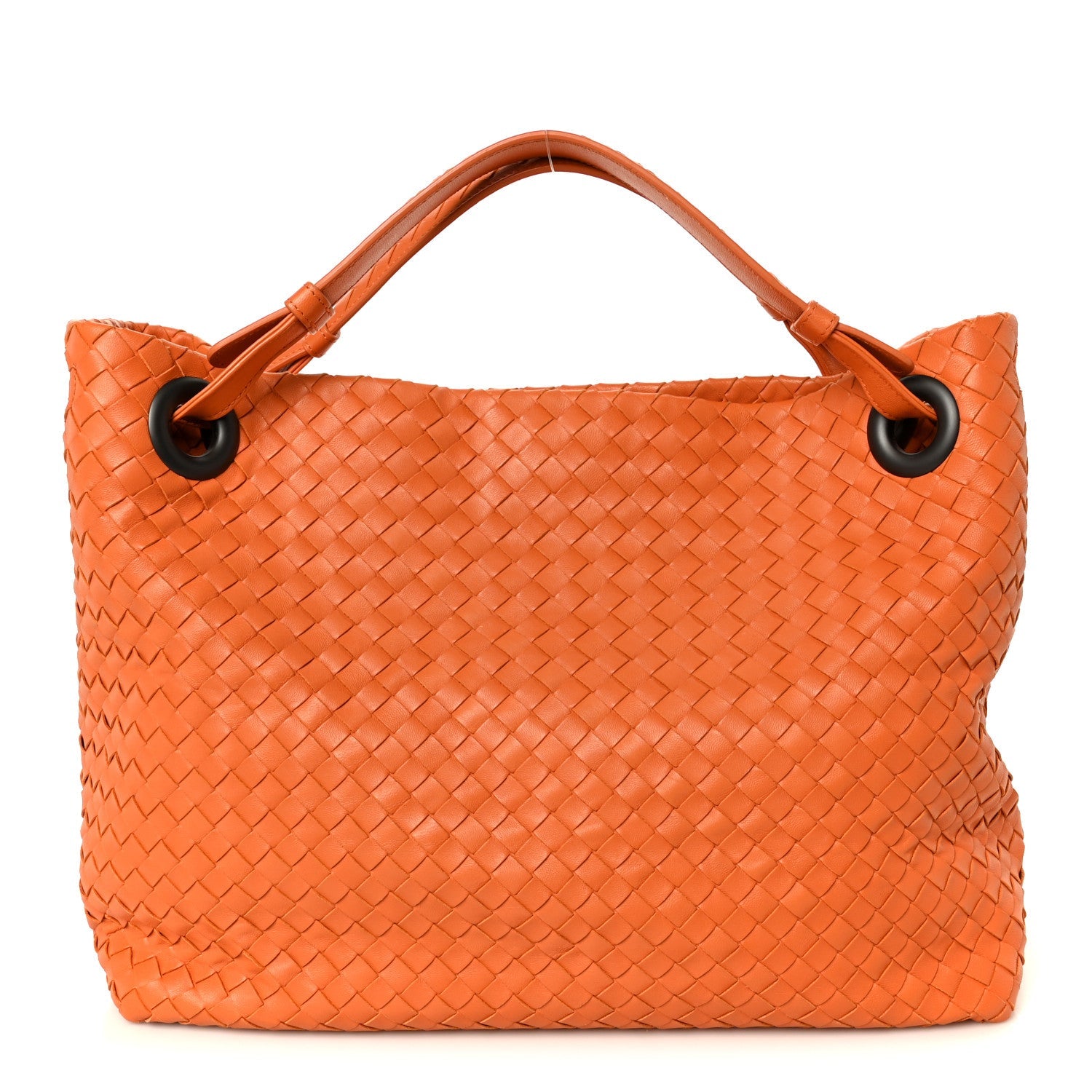 Nappa Intrecciato Bella Tote Orange