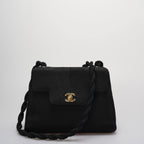 Chanel Vintage Silk Rope Mini Kelly Flap Bag 24K Gold Hardware 1997 Woven