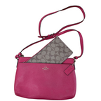 Crossbody Designer By Coach In Pink, Size:Medium