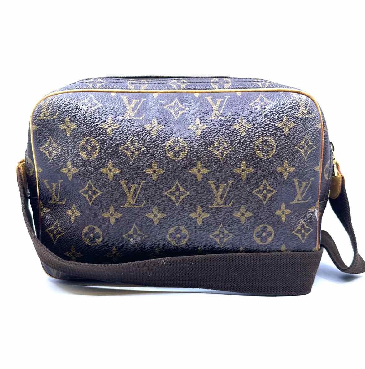 LOUIS VUITTON BROWN & BEIGE Coated canvas Handbag