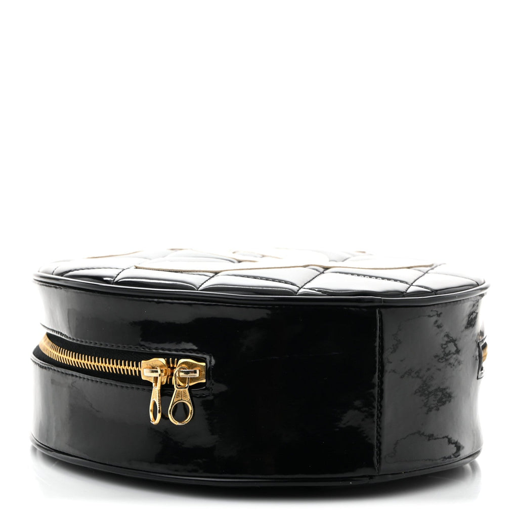 Patent CC Round Vanity Case Black