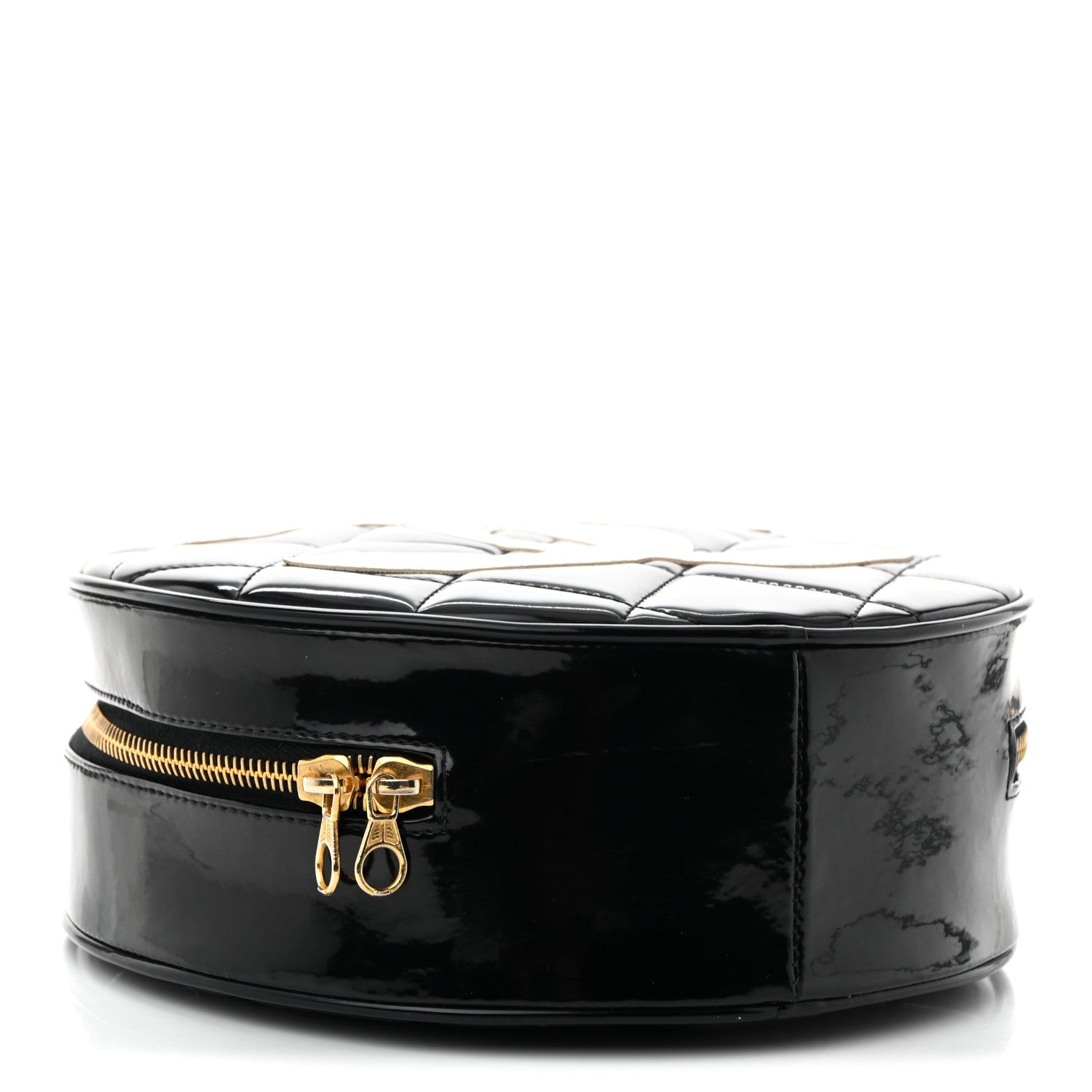 Patent CC Round Vanity Case Black