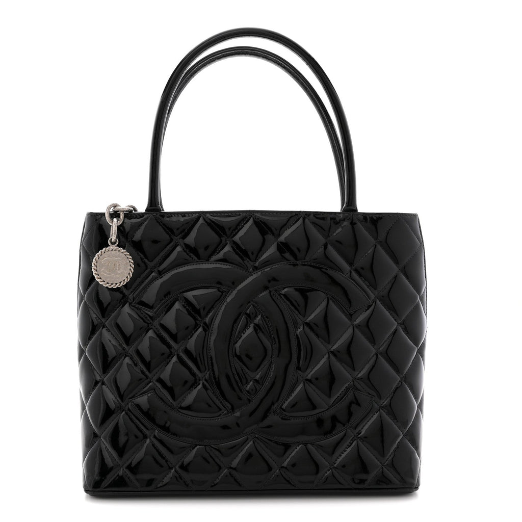 Patent Medallion Tote Black