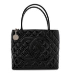 Patent Medallion Tote Black