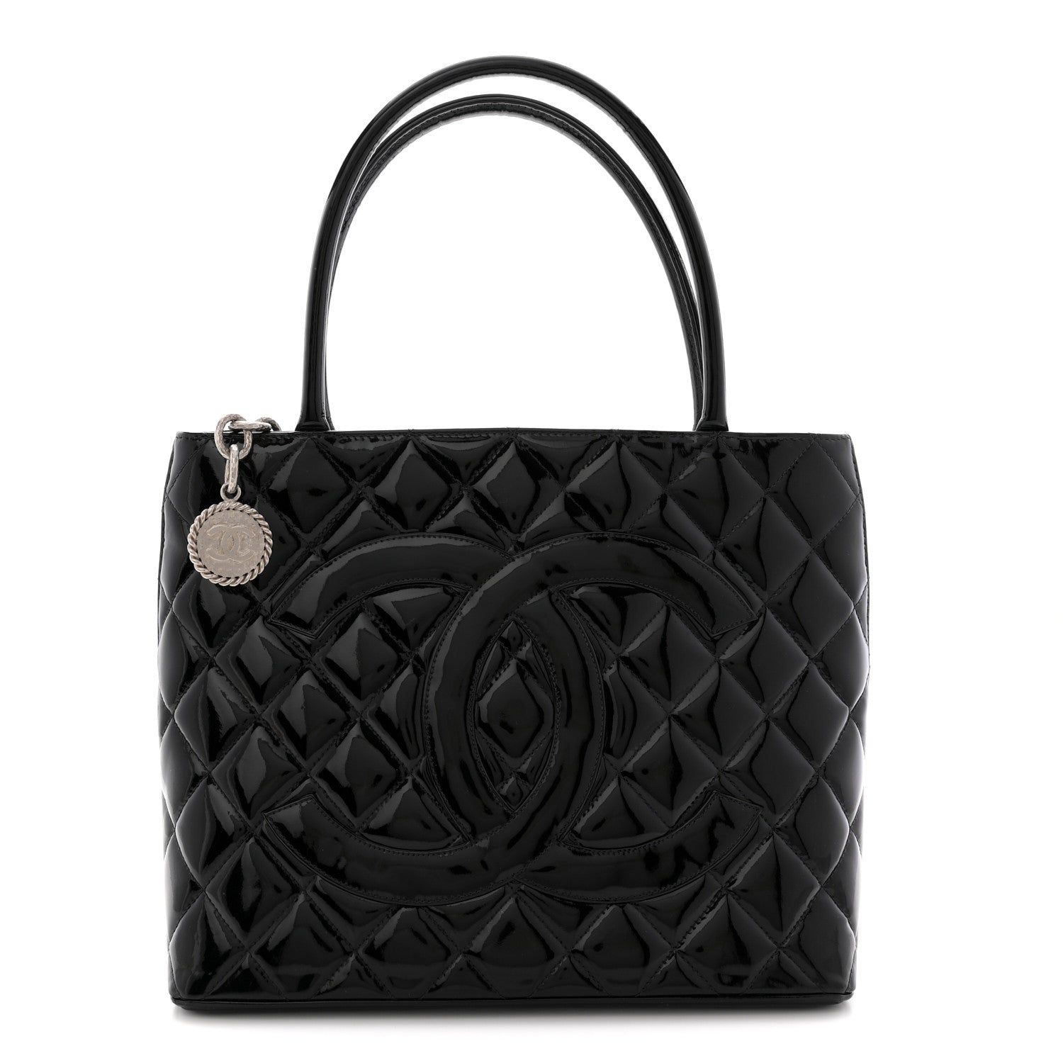 Patent Medallion Tote Black