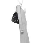 Shiny Crumpled Calfskin Quilted Small Chanel 25 Handbag Black