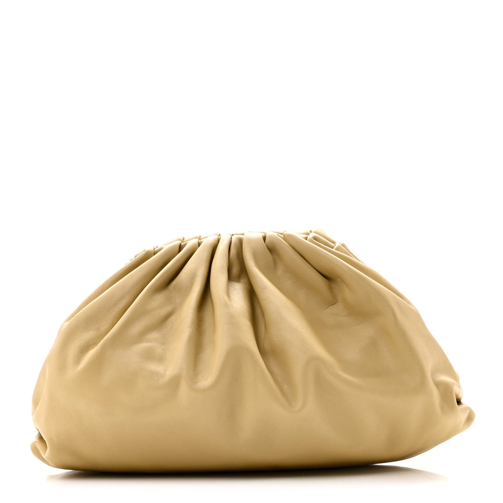 Smooth Butter Calf The Pouch Oversized Clutch Tapioca