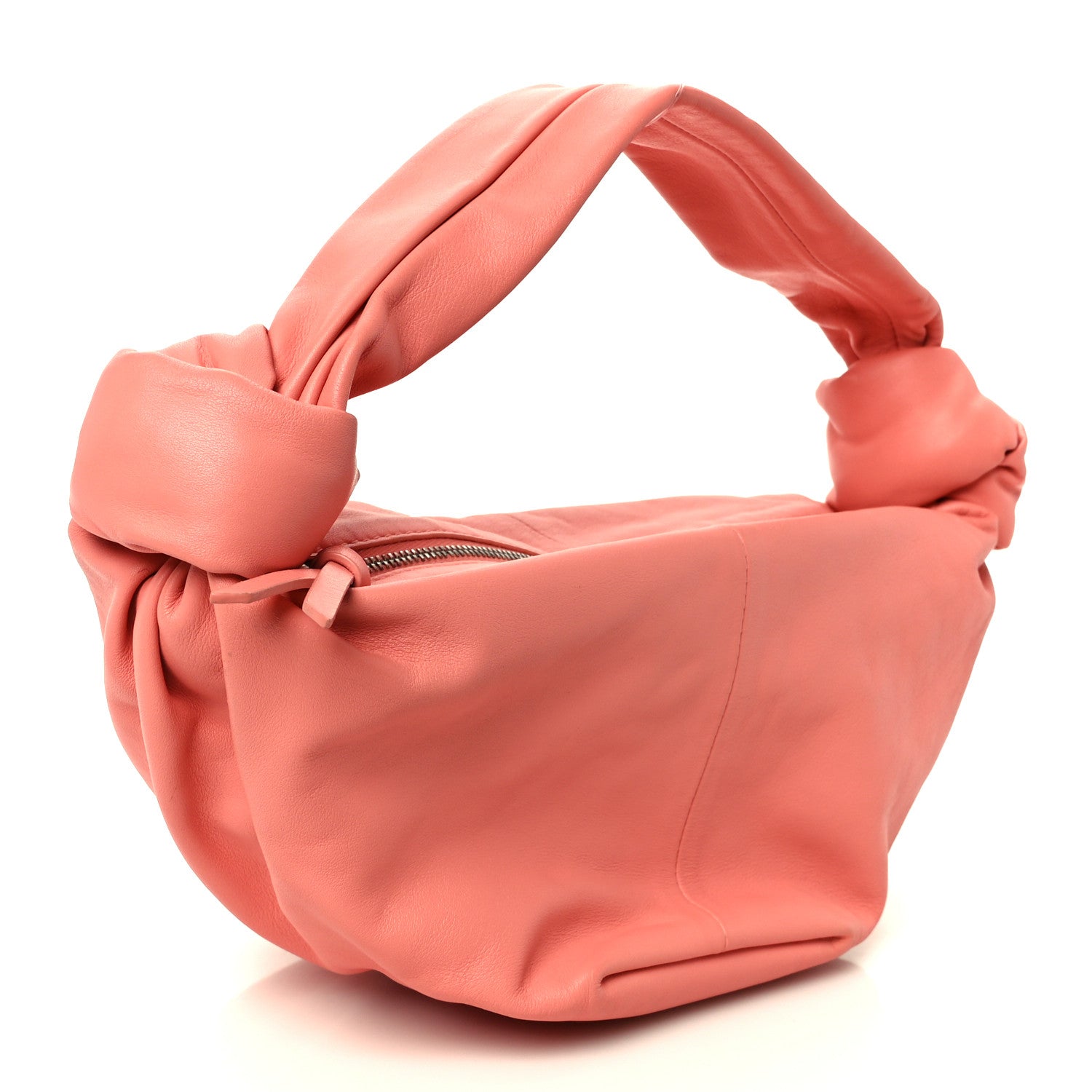 Calfskin Mini Double Knot Bag Peach