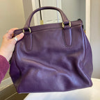 Handbag Designer By Coach In Purple, Size:Large