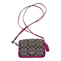 Crossbody Designer By Coach In Brown & Pink, Size:Small
