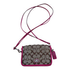 Crossbody Designer By Coach In Brown & Pink, Size:Small
