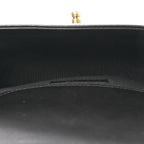 Calfskin Chevron Quilted Medium Boy Flap Black
