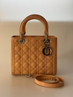 Christian Dior Lady Dior Bag Medium Light Beige