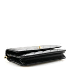 Caviar Quilted CC Turnlock Wallet On Chain WOC Black