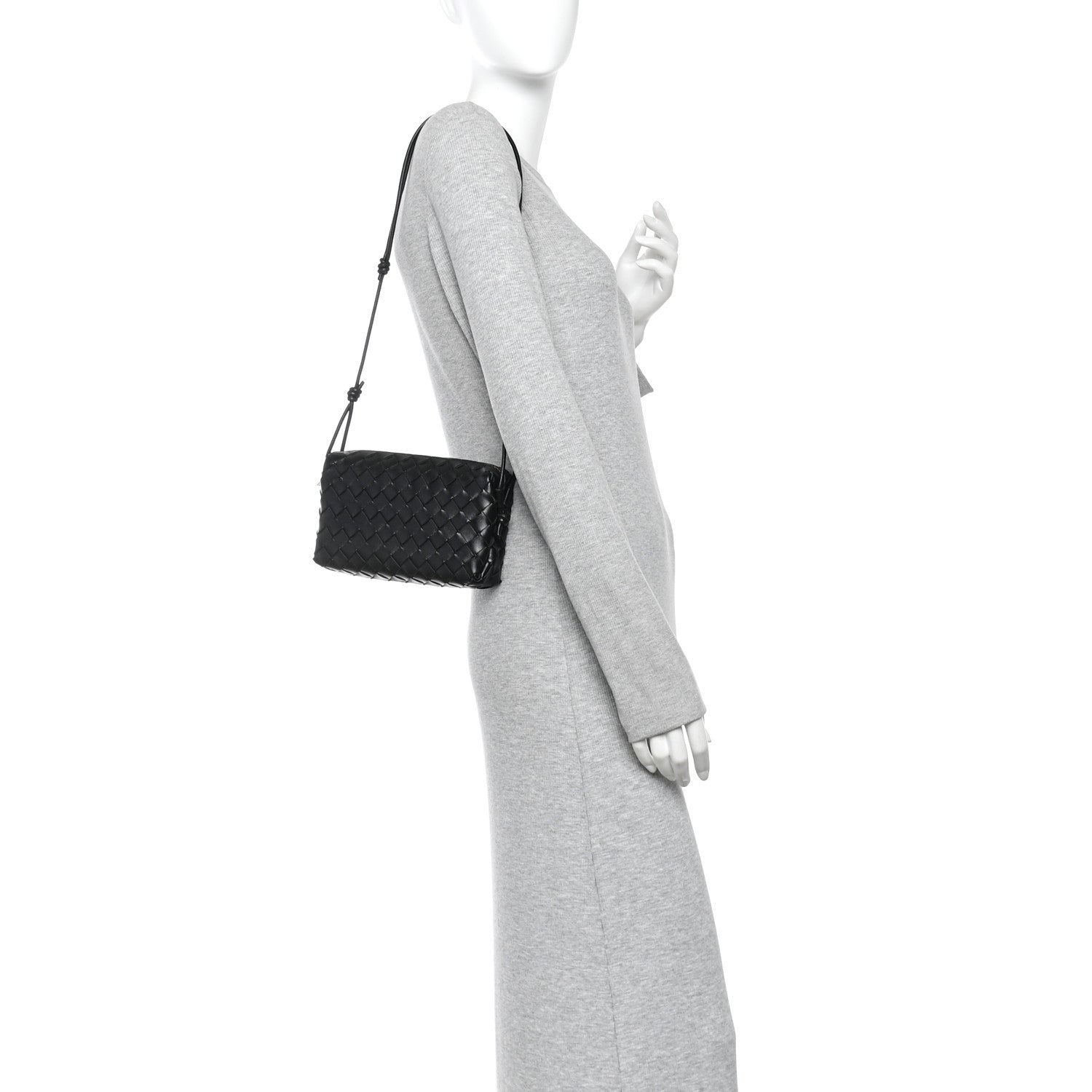 Nappa Intrecciato Mini Loop Camera Bag Black