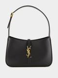 Le 5 à 7 Hobo Bag in Black Smooth Leather