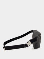 Black Leather GG Jumbo Belt Bag