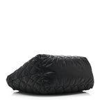 Nylon Quilted Small Coco Cocoon Tote Black